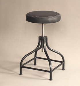 Taburete de Bar Moderno con Acero Inoxidable y Asiento de Cuero para Comedor, Sala de Estar, Escuela, Restaurante, Hotel y Vestíbulo - Product Image 3