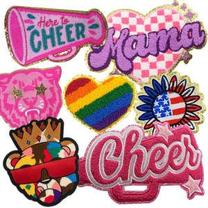 Parches Bordados Personalizados al por Mayor, Parches de Chenilla con Letras Bordadas en 3D para Prendas - Product Image 2