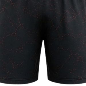 Black Red Speckled Print Sports <b>Shorts</b> with <b>Elastic</b> <b>Waistband</b> Lightweight Breathable Athletic Gym Fitness Training Performance - Product Image 6