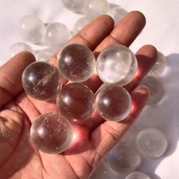 Esfera Miniatura de Cuarzo Transparente Natural, Bola de Cristal Pulida, Piedra Preciosa Curativa, Venta al por Mayor de Gujarat para Decoración de Bodas y Hogar