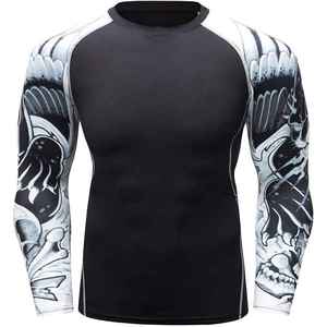 Rash Guard Transpirable para Hombre, Diseño Personalizado con Color y Logotipo a Medida, Manga Larga, para Adultos, Ropa de Gimnasio, Venta al Por Mayor - Product Image 6