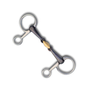 Bocado de Doble Articulación para Equitación Inglesa, de Acero Inoxidable Premium, con Anillo Suelto y Eslabón Francés, Personalizable, Duradero y Cómodo - Product Image 4