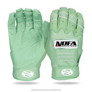 Gants d'entraînement à manchette courte en cuir véritable personnalisés par les fabricants OEM Gants de frappe de baseball pour adultes Gants pour jeunes - Product Image 6