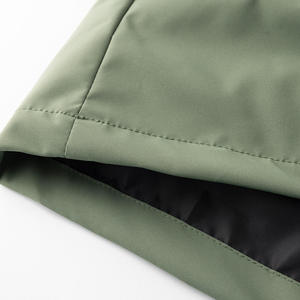 <b>Men's</b> Cross-border Sports Leisure Bomber <b>Jacket</b> Winter Work Top Windproof Hood Stand Zipper Reversible Loose Fit Canvas Fabric - Product Image 5