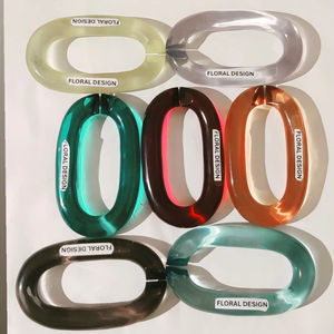 Cadenas de resina personalizables de gran tamaño y colores claros, disponibles en varios colores. - Product Image 1