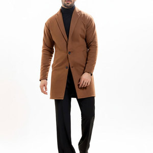 Premium Soft Wool Overcoat Men Regular Winter Outerwear Breathable Comfortable Fit Customizable OEM Service Bulk Order <b>Fur</b> <b>Trim</b> - Product Image 1