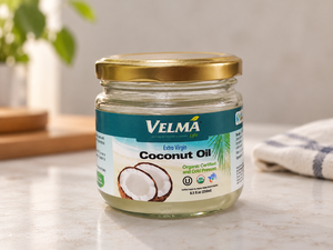 Huile de coco extra vierge premium en bouteille de verre, non hydrogénée, 100% biologique, brute, 250ml/500ml/1000ml - Product Image 1