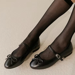 Zapatos planos Mary Jane de piel completa - Product Image 1