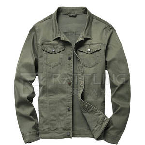 Chaqueta vaquera de estilo callejero para hombre superventas, transpirable, 100% algodón para invierno, hecha con material de alta calidad, talla adulta - Product Image 1