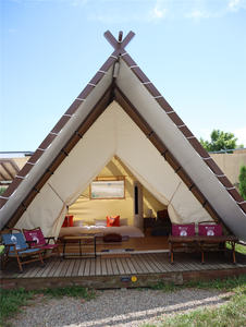 Luxury Eco Resort <b>Outdoor</b> <b>Tent</b> Triangle Style Waterproof Material One Bedroom Structure - Product Image 3