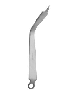 Retractor manual Bent Hohmann de 9.75 pulgadas con punta corta estrecha de 19 mm de profundidad, de acero inoxidable, para cirugía ortopédica, marca Vitra. - Product Image 1