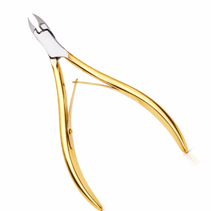 Cortacutículas Profesional de Acero Inoxidable Dorado, Hoja Recta, Punta Afilada, Apertura de Mandíbula Ancha, para Uñas Gruesas, Cuidado de Bebés, Dedos de Manos y Pies - Product Image 2