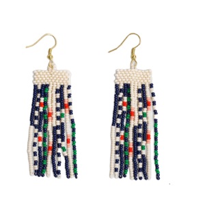 Boucles d'oreilles pendantes faites à la main en perles de rocaille, bijoux fantaisie colorés, élégantes boucles d'oreilles brodées en perles de rocaille pour femmes, cadeau - Product Image 3