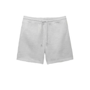 Pantalones cortos de hombre de corte regular, tejidos, de tiro medio, con dos bolsillos, cierre de cremallera y botón, cintura con cinturón, último modelo, elegantes. - Product Image 1