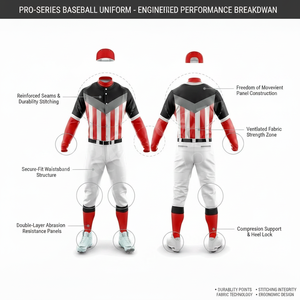 Custom Clothing Manufacturer Baseball Team Uniform Breathable Sublimation Jersey Set Athletic Clothing for Men Youth and Schools - Product Image 2