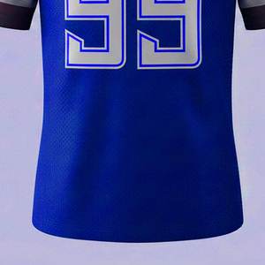 Nuevo Diseño de Última Generación, Jersey de Fútbol Americano Personalizado OEM, de Manga Corta para Adultos, 100% Poliéster, Sublimado Personalizado - Product Image 6