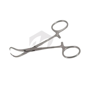 Pince à serviettes Backhaus pour main gauche, en acier inoxydable de qualité chirurgicale, instruments médicaux pour drapage et fixation des serviettes, autoclavable et antirouille - Product Image 1