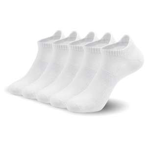 Chaussettes basses en bambou pour femmes, ultra fines, invisibles, ventilantes, anti-odeur, soutien de la voûte plantaire, 5 paires - Product Image 5