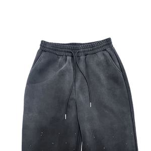 Conjunto de chándal de dos piezas con logotipo personalizado al por mayor, sudadera con bolsillo y cremallera decorada con diamantes de imitación, traje para correr, chándal ostentoso 2026 - Product Image 6