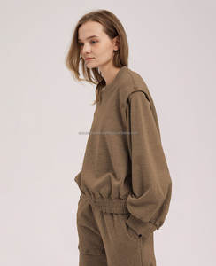 เสื้อกันหนาวแขนกระดุม AA 5163ลำลองสตรีทแวร์ปล่อยไหล่ตัวเลขถักเป็นมิตรต่อสิ่งแวดล้อมระบายอากาศ - Product Image 2