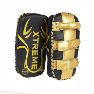 Guantes Profesionales de Cuero para Muay Thai, MMA y Boxeo, Escudos de Golpeo Transpirables con Logotipo Personalizado, Manoplas Curvas de Objetivo, Venta al por Mayor - Product Image 3