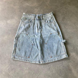 Shorts de Mezclilla Personalizados 100% Algodón con Pedrería para Hombre, Talla Grande, Ecológicos, de Secado Rápido, OEM, ODM, Logotipo Personalizado, Color y Empaque Personalizados - Product Image 4
