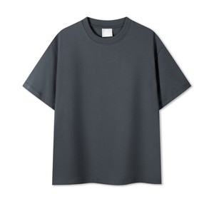 เสื้อยืดคอกลมแขนสั้นผ้าฝ้าย 100% OEM 230gsm พิมพ์ลายด้านหน้า แห้งเร็ว ทรงหลวม ไซส์ใหญ่ สำหรับผู้ชาย สไตล์ลำลอง สตรีทแวร์ - Product Image 4