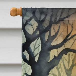 Orcs Spooky Halloween Grand Polyester Maison Drapeau Multicolore Porche Manches Pôle Décoratif Cour Bannière Oeuvre Tenture Murale - Product Image 3