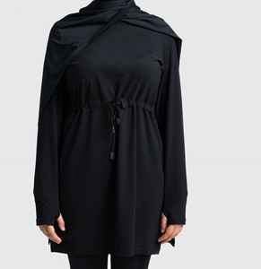 Ropa Deportiva para Mujer, Camisetas Modestas de Manga Larga, Transpirables, Hechas de Algodón y Poliéster, Camisetas Islámicas Extra Grandes - Product Image 1