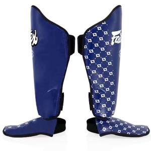 Protectores de Espinilleras Fairtex al por Mayor con Logotipo Personalizado, Protección Profesional, Cuero Genuino, Protector de Piernas para Taekwondo, Equipo de Entrenamiento - Product Image 4