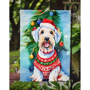 Sealyham Terrier Christmas <b>Garden</b> <b>Flag</b> Multicolor Decorative Mailbox & Patio Banner for Yard & Lawn Artwork for Flower Beds - Product Image 3