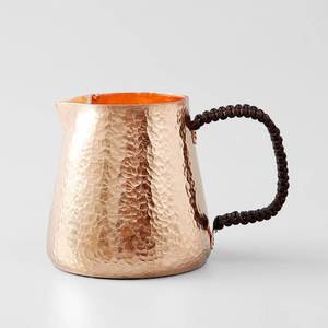 Olla Calentadora de Café de Cobre Rojo Martillado a Mano Estilo Retro, Sartén Decorativa de Cobre al por Mayor con Mango Largo de Madera, Mini Derretidor de Mantequilla - Product Image 5