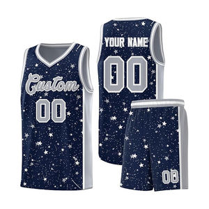 Uniformes de Baloncesto Personalizados de Poliéster para Hombre, Jersey y Pantalones Cortos Transpirables de Secado Rápido con Malla Perforada, Conjuntos Sublimados para Equipo - Product Image 5