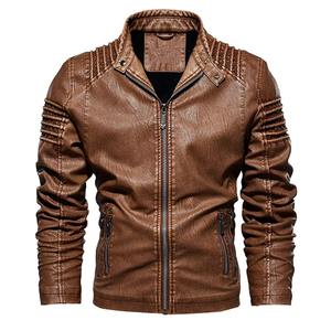 Veste en cuir de vachette véritable pour homme, design classique de motard, chaude pour l'hiver, fabrication OEM personnalisée - Product Image 1