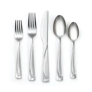 High Quality Stainless Steel <b>Flatware</b> Set Including Fork Spoon Knife Tableware For Restaurant Hotel Home Dining - Product Image 1