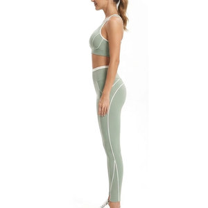 Conjunto deportivo sin costuras Best Choice para mujer, transpirable, elástico, para entrenamiento en el gimnasio, fitness, yoga y ejercicio. - Product Image 3