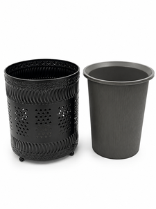 ตะกร้าสีดำ AG Metals พร้อมถังพลาสติกด้านใน - Product Image 1