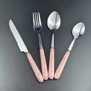 Premium Stainless Steel Metal Cutlery Set <b>Flatware</b> for Contemporary Dining Table Styling - Product Image 1