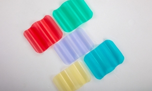 Azulejo de techo liso corrugado de plástico de estilo industrial con opciones de color semitransparente - Product Image 2