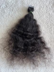 ผมต่อแบบเทปอิน เกรดเรมี่ ผมแท้จากอินเดีย สีธรรมชาติ หนา 100 กรัม แบบตรงสลวยเป็นลอนเล็กน้อย  คุณภาพสูง - Product Image 3