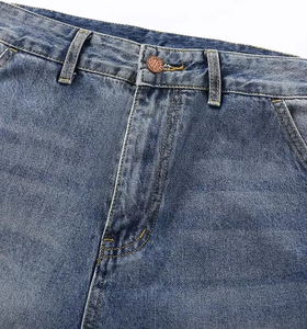 Jeans pour hommes, coupe classique droite, extensible, bleu foncé, décontracté, pantalon en denim, jeans slim pour gentleman - Product Image 3