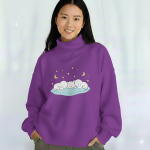 Best Quality Women Mockneck Pullover Sweatshirt OEM Custom Design Soft Warm Daily Wear - Product Image 1