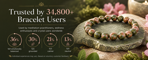 Natural Unakite 8mm Gemstone <b>Crystal</b> Beaded Stretch <b>Bracelet</b> Women's Ethnic Style Third Party Certified Wholesale Supply Brandon - Product Image 2