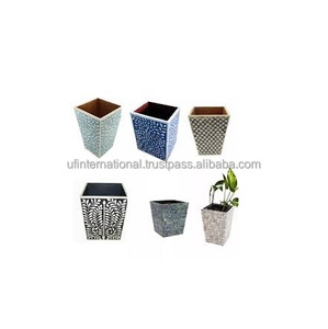 Vevor — vase à fleurs à incrustation d'os, design de maison, artisanat fait à la main, motif floral, pour vente - Product Image 2