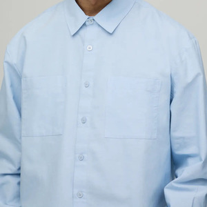 Camisa de Hombre Oversize Vintage con Logo Personalizado, Hombros Caídos, Botones, Estilo Urbano, Cuello Vuelto, Transpirable para Verano - Product Image 3