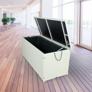 NEW 2026 IPRO Premium Modern Outdoor Dining Rattan <b>Wicker</b> Furniture Set <b>Storage</b> Box UV Resistant Non-Foldable Apartment Hotel - Product Image 3