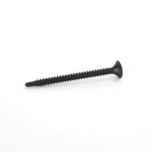 PDC Drywall Screw Class 8.8 Carbon Steel Fine/Coarse Thread Drill Point Self-Drilling Pan/Bugle Head Black <b>Phosphate</b>/Grey - Product Image 4