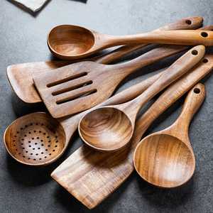 Cuillère de service, design minimaliste, durable, long manche, ustensiles de cuisine - Product Image 4