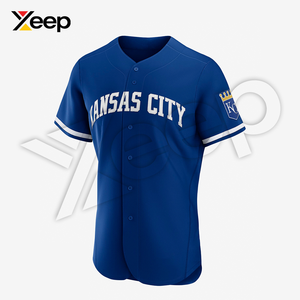 เสื้อเบสบอลผู้ชาย XEEP Customize รุ่น XC-BBU-22 ผลิตจากโพลีเอสเตอร์ คุณภาพสูง บริการ OEM พิมพ์ลายด้วยความร้อน แขนสั้น ระบายอากาศได้ดี - Product Image 1