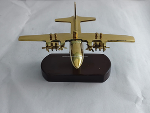 Avión con Acabado de Latón, Modelo Clásico Vintage, Decoración para el Hogar, Oficina, Escritorio, Regalo - Product Image 3